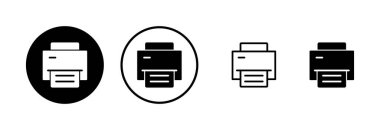 Simge logo tasarımını yazdır. yazıcı işareti ve sembol