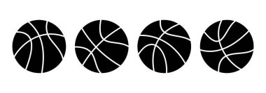 Basketbol ikonu logosu tasarımı. Basketbol tabelası ve sembol