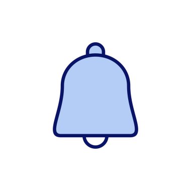 Çan simgesi vektörü. Web sitesi tasarımı için uyarı işareti ve sembol