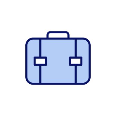 Evrak çantası ikon vektörü. Bavul işareti ve sembol. bagaj sembolü.