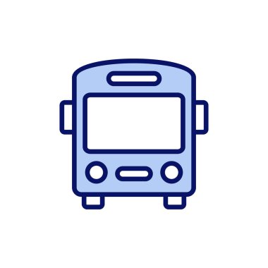 Otobüs simgesi vektörü. otobüs işareti ve sembol