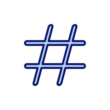 Etiket simgesi vektörü. hashtag işareti ve sembol