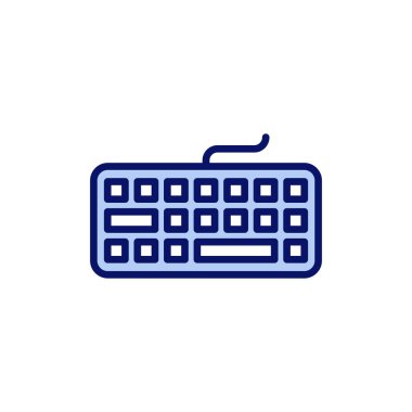 Klavye simgesi vektörü. Klavye işareti ve simgesi