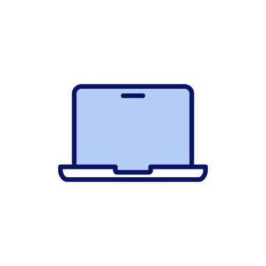 Dizüstü bilgisayar simgesi vektörü. bilgisayar işareti ve sembol