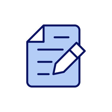 Not simgesi vektörü. not defteri işareti ve sembol