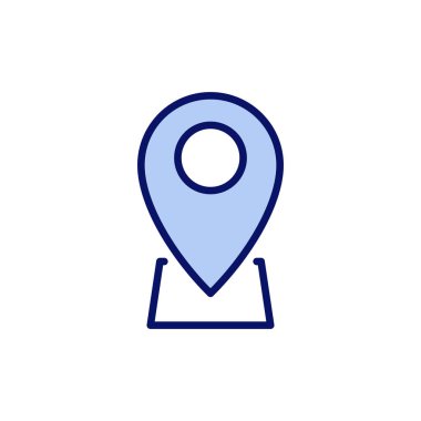 Pin simgesi vektörü. Yer işareti ve sembol. hedef simgesi. harita iğnesi