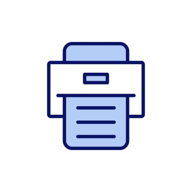 Simge vektörünü yazdır. yazıcı işareti ve sembol