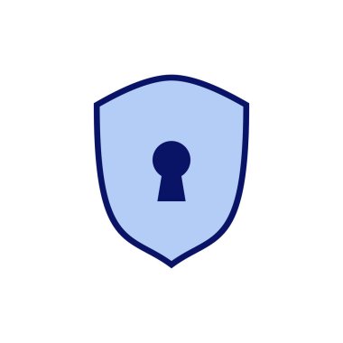Güvenlik simgesi vektörü. Koruma işareti ve sembol. Özel hayat. vpn