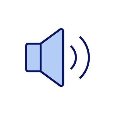 Sözcü simgesi vektörü. Ses düzeyi ve sembol. Hoparlör ikonu. ses sembolü