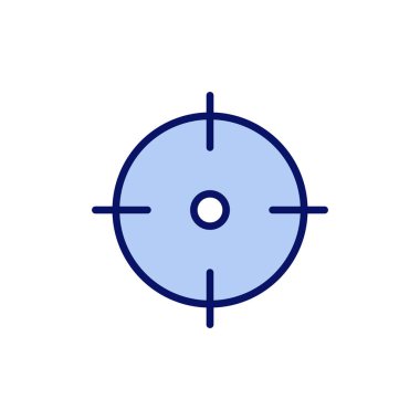 Hedef ikon vektörü. hedef simge vektörü. hedef pazarlama işareti ve sembol