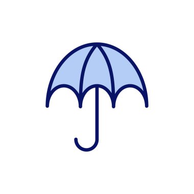 Şemsiye simgesi vektörü. şemsiye işareti ve sembol