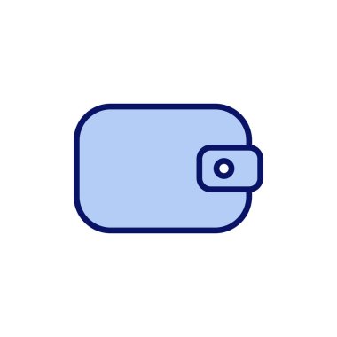 Cüzdan simgesi vektörü. cüzdan işareti ve sembol