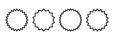 Rozet simgesi logosu tasarımı. Ödül ikon vektörü. İşaret ve sembollere ulaşın. Damga