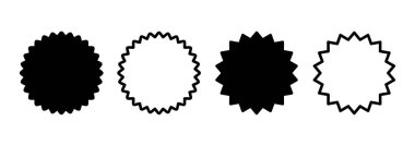 Rozet simgesi logosu tasarımı. Ödül ikon vektörü. İşaret ve sembollere ulaşın. Damga