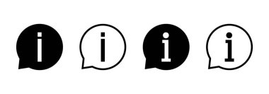 Bilgi simgesi logo tasarımı. İmza ve sembol hakkında. soru işareti simgesi