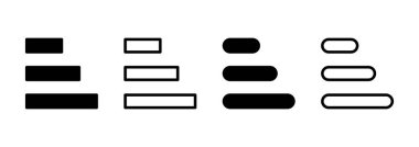 Menü simgesi logosu tasarımı. Web menü işareti ve sembol. Hamburger menüsü sembolü