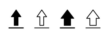 Simge logo tasarımı yükle. veri işareti ve sembolü yükle