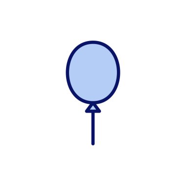 Balon simgesi vektörü. Parti balonu işareti ve sembolü