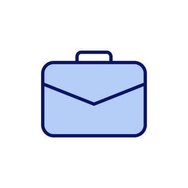 Evrak çantası ikon vektörü. Bavul işareti ve sembol. bagaj sembolü.