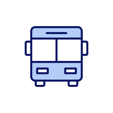 Otobüs simgesi vektörü. otobüs işareti ve sembol