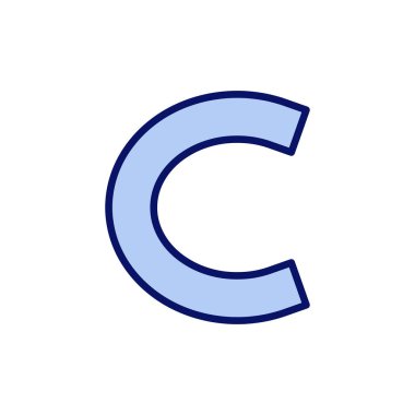 Telif hakkı simgesi vektörü. telif hakkı işareti ve sembol