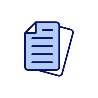 Belge simgesi vektörü. Kağıt ve sembol. Dosya Simgesi