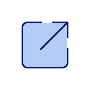 Dış bağlantı simgesi vektörü. bağlantı işareti ve sembol. hiper bağlantı sembolü