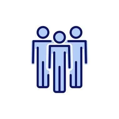 İnsanlar ikon vektörü. İmza ve sembol. Kullanıcı Simgesi vektörü