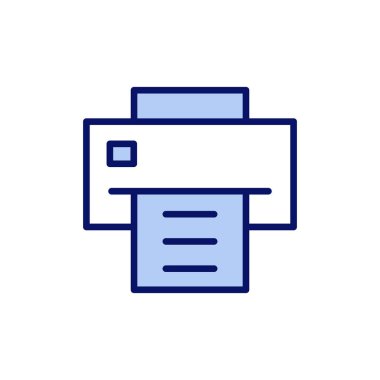 Simge vektörünü yazdır. yazıcı işareti ve sembol