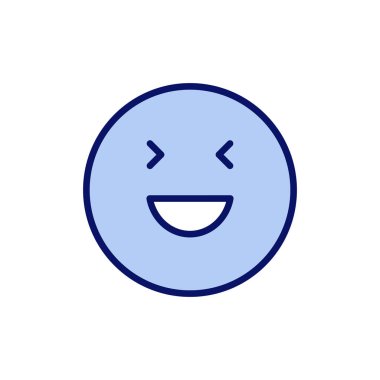 Gülümse ikon vektörü. Gülümseme simgesi. Geribildirim işareti ve sembol