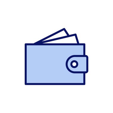 Cüzdan simgesi vektörü. cüzdan işareti ve sembol