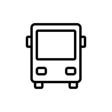 Uygulamalar ve web siteleri için otobüs simgesi. otobüs işareti ve sembol