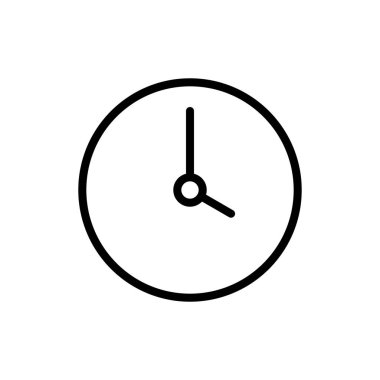 Uygulamalar ve web siteleri için saat simgesi. Zaman işareti ve sembol. saat simgesi