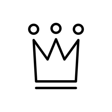 Uygulamalar ve web siteleri için taç simgesi. taç işareti ve sembol