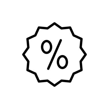 Uygulamalar ve web siteleri için indirim simgesi. İndirim etiketi ve sembolü