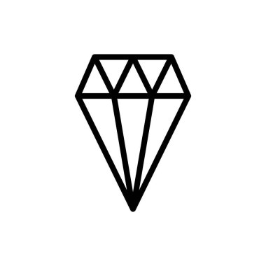 Uygulamalar ve web siteleri için elmas simge sembolü. Elmas taşları işareti ve sembolü