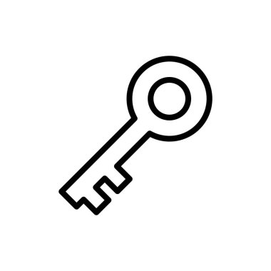 Uygulamalar ve web siteleri için anahtar simge. Anahtar işareti ve sembol. anahtar vektörü