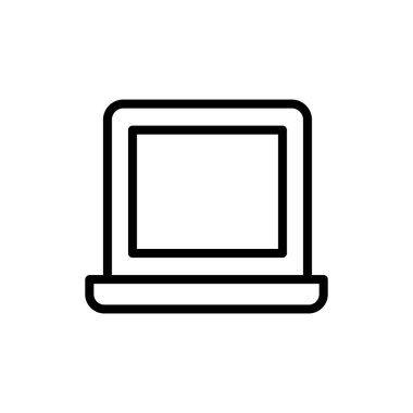 Uygulamalar ve web siteleri için dizüstü bilgisayar simgesi. bilgisayar işareti ve sembol