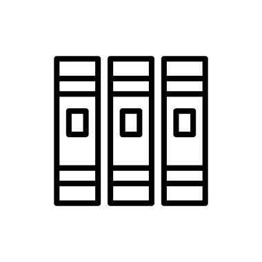 Uygulamalar ve web siteleri için kütüphane simgesi. eğitim işareti ve sembol