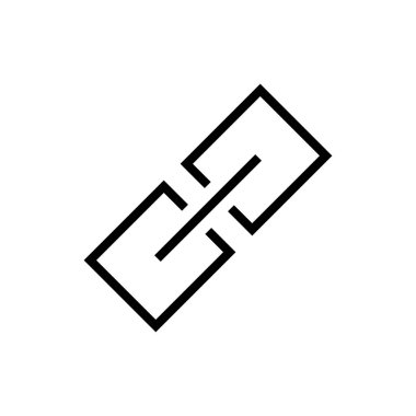 Uygulamalar ve web siteleri için bağlantı simgesi. Hiper bağlantı zinciri işareti ve sembolü