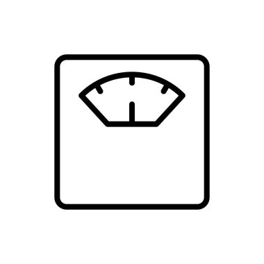 Uygulamalar ve web siteleri için simge sembolünü ölçeklendirir. Ağırlık ölçeği işareti ve simgesi