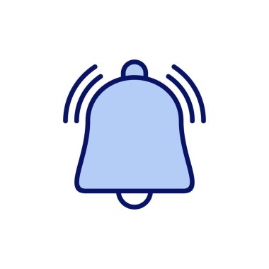 Çan simgesi vektörü. Web sitesi tasarımı için uyarı işareti ve sembol