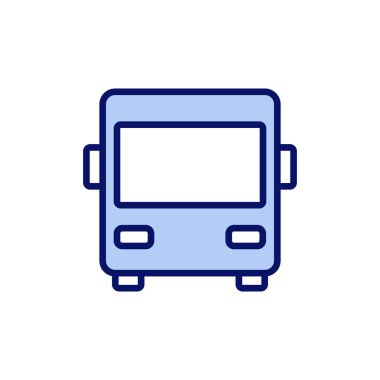 Otobüs simgesi vektörü. otobüs işareti ve sembol