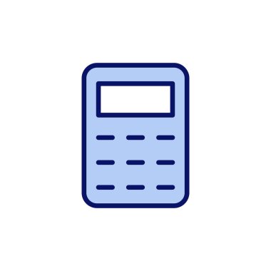 Hesap makinesi ikon vektörü. Hesap makinesi işareti ve simgesi.