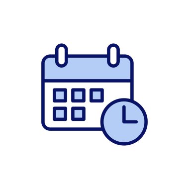 Takvim simgesi vektörü. Takvim işareti ve sembol. Simge simgesini ayarla