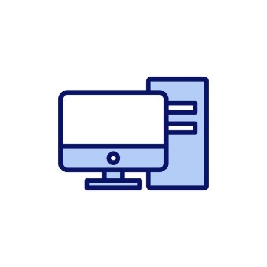 Bilgisayar simgesi vektörü. bilgisayar izleme işareti ve simgesi