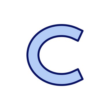 Telif hakkı simgesi vektörü. telif hakkı işareti ve sembol