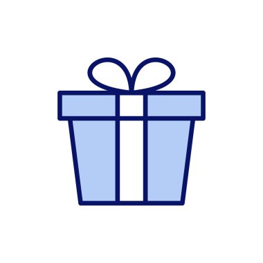 Hediye ikonu vektörü. Hediye işareti ve sembol. doğum günü hediyesi