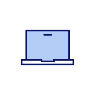 Dizüstü bilgisayar simgesi vektörü. bilgisayar işareti ve sembol