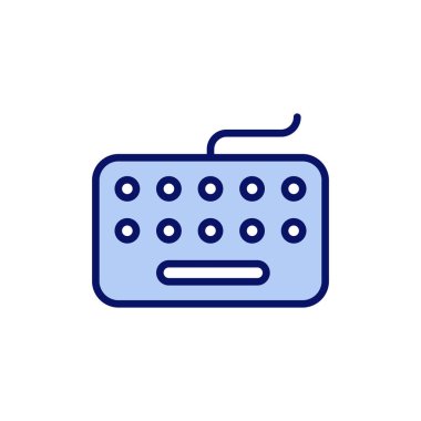 Klavye simgesi vektörü. Klavye işareti ve simgesi